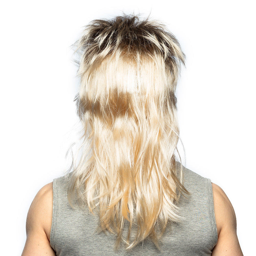 Perruque Années 80 Blonde Longue Volume - Rocker Chic
