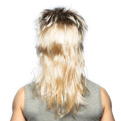 Perruque Années 80 Blonde Longue Volume - Rocker Chic