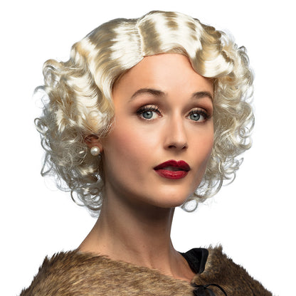 Perruque Blonde Années 50 Ondulée - Style Vintage Glamour