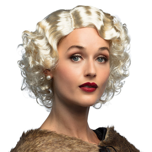 Perruque Blonde Années 50 Ondulée - Style Vintage Glamour
