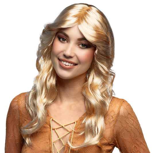 Perruque Blonde Ondulée Années 70 - Accessoire Déguisement Adulte