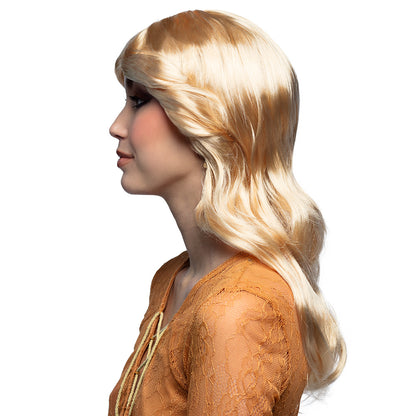Perruque Blonde Ondulée Années 70 - Accessoire Déguisement Adulte