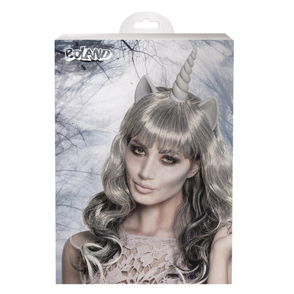 Kit Licorne Grise - Cornes, Oreilles & Cheveux Longs