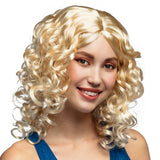 Perruque Blonde Bouclée Glamour - Déguisement Années 70