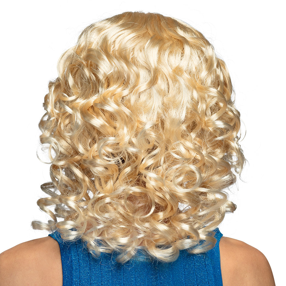 Perruque Blonde Bouclée Glamour - Déguisement Années 70