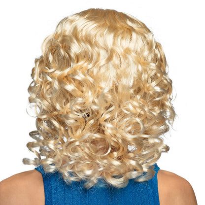 Perruque Blonde Bouclée Glamour - Déguisement Années 70