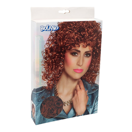 Perruque Afro Bouclée Roux Auburn Années 70 Disco