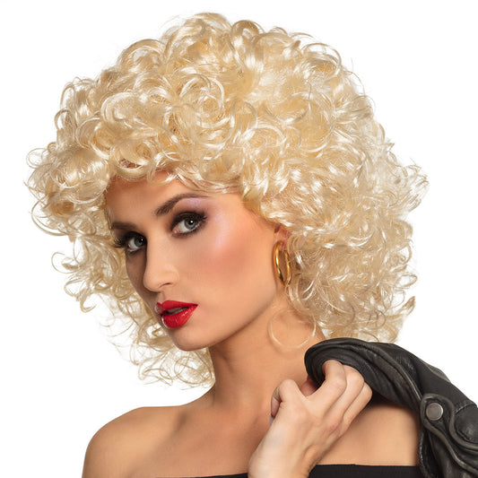 Perruque Blonde Bouclée Années 80 - Déguisement Rétro Glamour