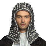Perruque Juge Baroque Gris Argent - Accessoire Déguisement Adulte