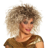 Perruque Blonde Bouclée Années 80 - Style Rétro Glamour