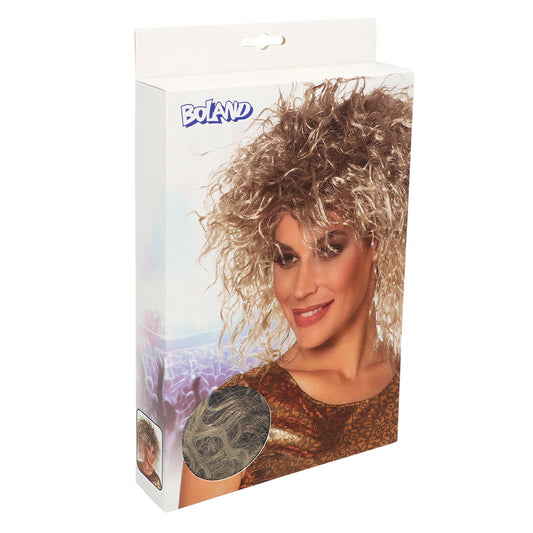 Perruque Blonde Bouclée Années 80 - Style Rétro Glamour