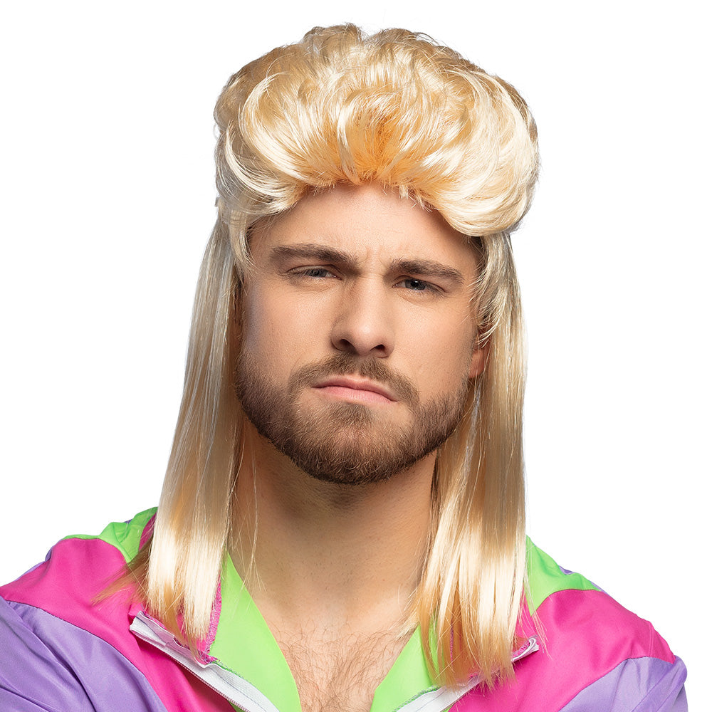 Perruque Blonde Années 80 avec Choucroute - Déguisement Disco