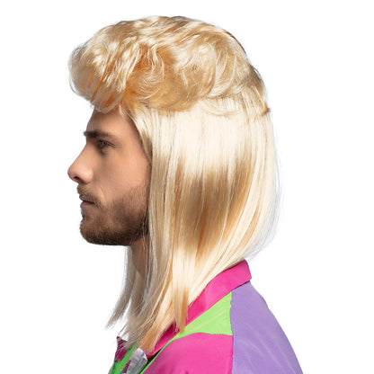 Perruque Blonde Années 80 avec Choucroute - Déguisement Disco