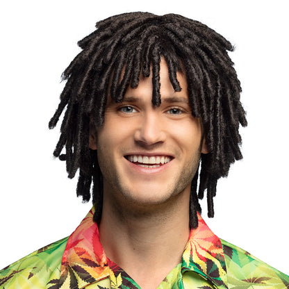 Perruque Dreads Rastafari Noire - Déguisement Reggae Adulte