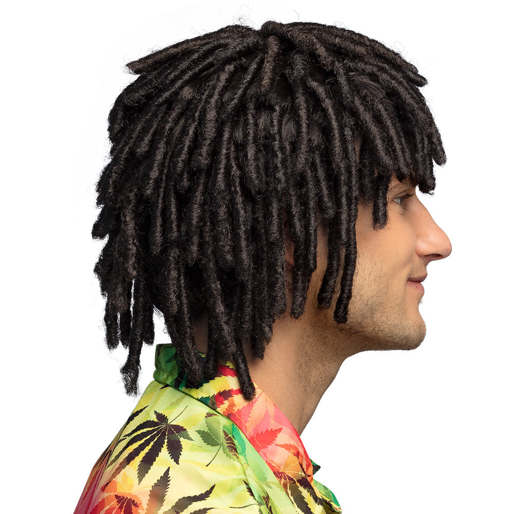 Perruque Dreads Rastafari Noire - Déguisement Reggae Adulte