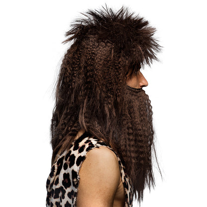 Barbe et Cheveux Longs Homme des Cavernes - Déguisement Complet