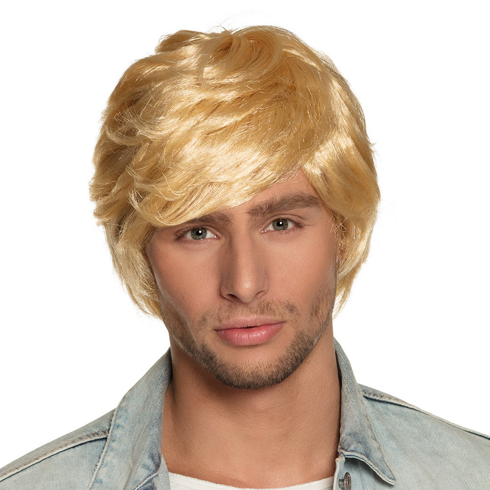 Perruque Blonde Années 70 Homme - Déguisement Rétro Chic