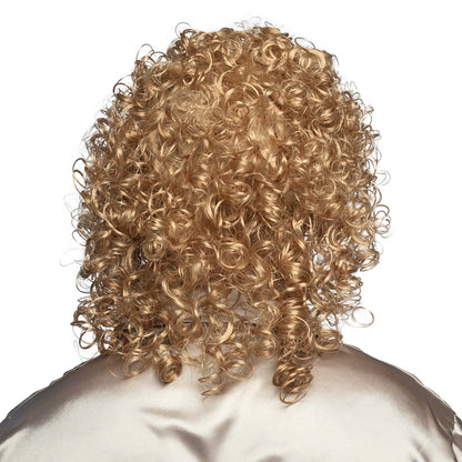 Perruque Années 80 Blonde Bouclée Deluxe - Déguisement Rétro