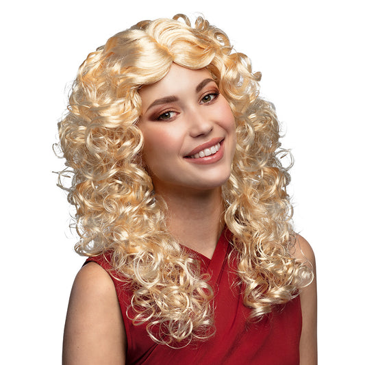 Perruque Blonde Bouclée Longue - Déguisement Années 70