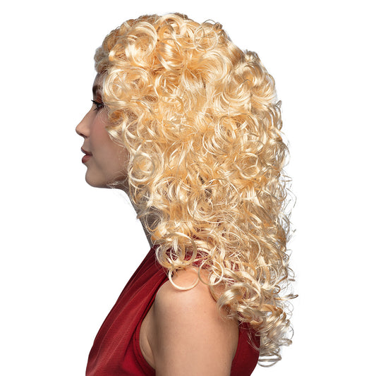 Perruque Blonde Bouclée Longue - Déguisement Années 70