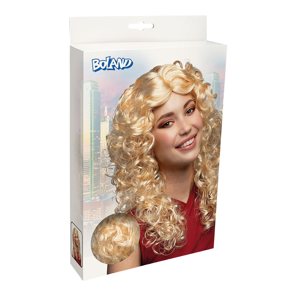 Perruque Blonde Bouclée Longue - Déguisement Années 70