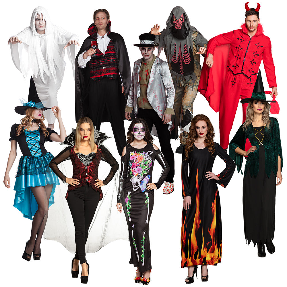 Déguisements Halloween et Fête - 10 Costumes Variés pour Adulte
