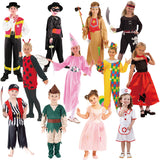 14 Déguisements Enfants Assortis - Pirate, Clown, Fée, Infirmière