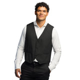 Gilet Costume Pinstripe Noir - Élégance Intemporelle pour Homme