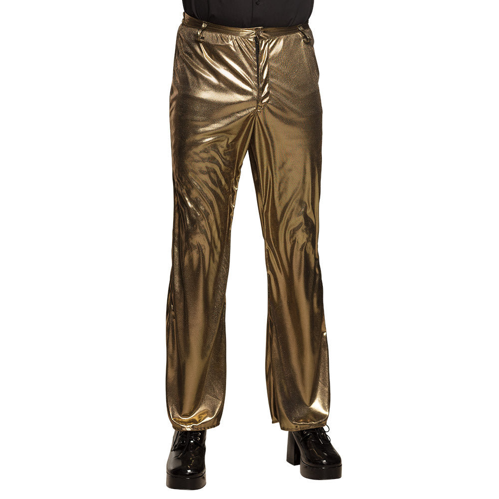 Pantalon Disco Métallisé Or - Déguisement Années 70