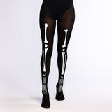 Collant Squelette Noir - Déguisement Halloween Amusant
