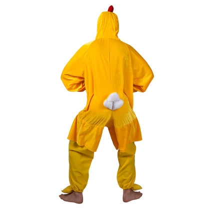 Déguisement Poule Jaune Adulte - Cape et Accessoires