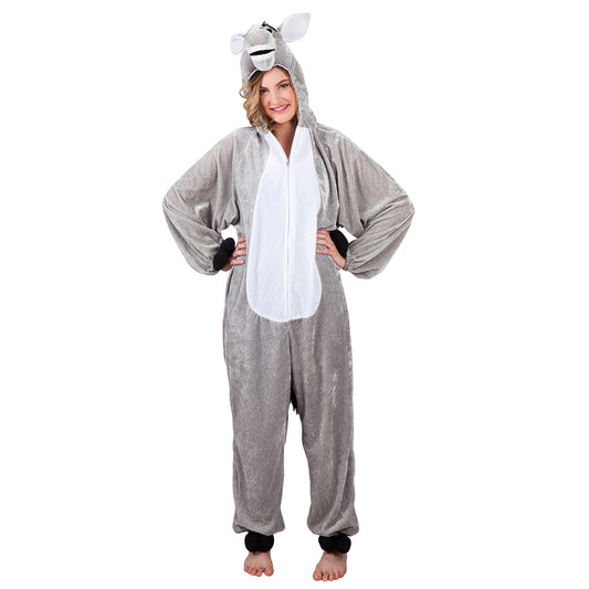 Déguisement Âne Gris Adulte - Costume Complet avec Capuche