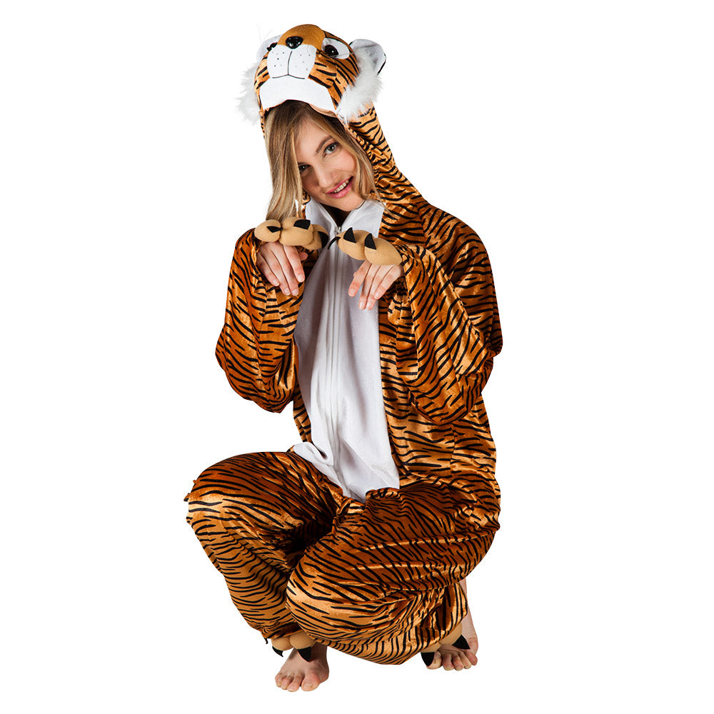 Déguisement Tigre Adulte Enfant - Combinaison Complète
