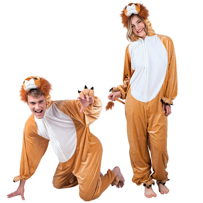 Déguisement Lion Adulte et Enfant - Costume Animalier Complet