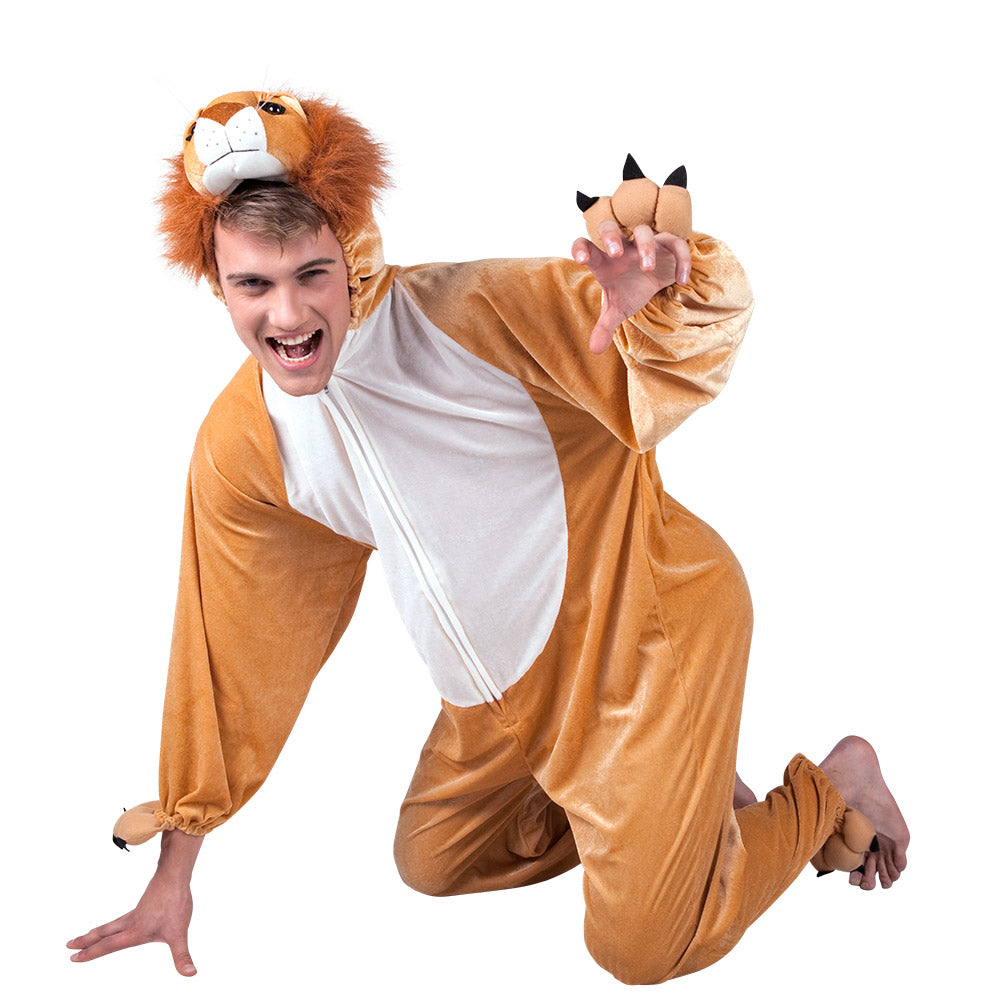 Déguisement Lion Adulte et Enfant - Costume Animalier Complet