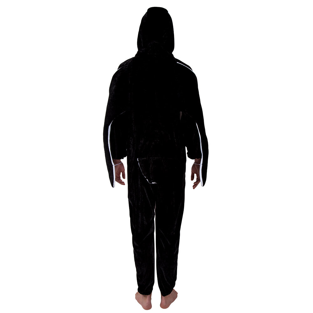 Déguisement Pingouin Adulte - Combinaison Onesie Noire et Blanche
