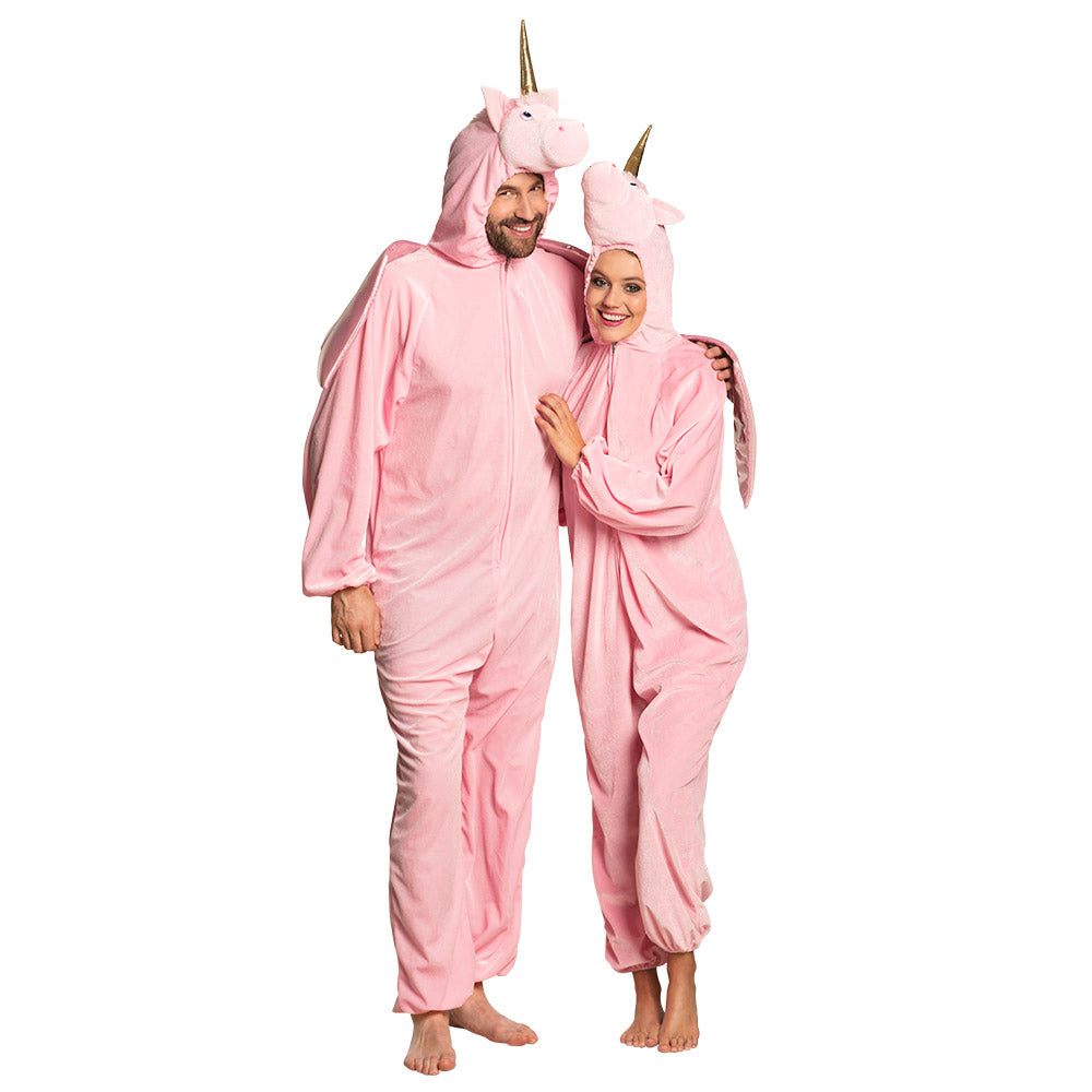 Déguisement Licorne Rose Adulte - Combinaison Intégrale