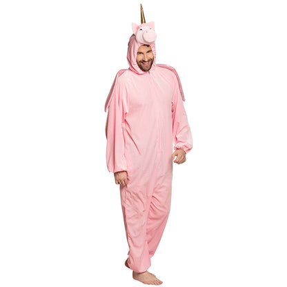 Déguisement Licorne Rose Adulte - Combinaison Intégrale