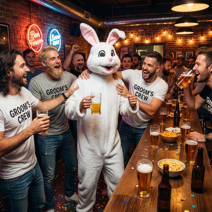 Déguisement Complet Lapin Blanc - Costume Mascotte Bunny