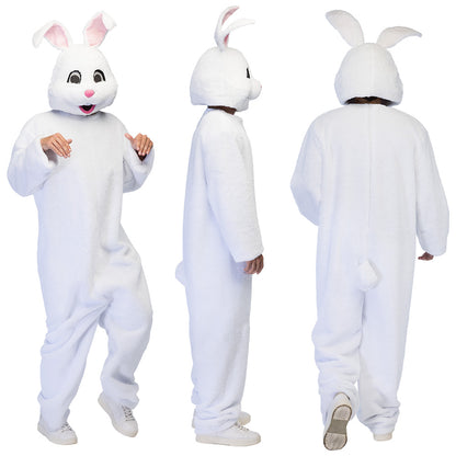 Déguisement Complet Lapin Blanc - Costume Mascotte Bunny