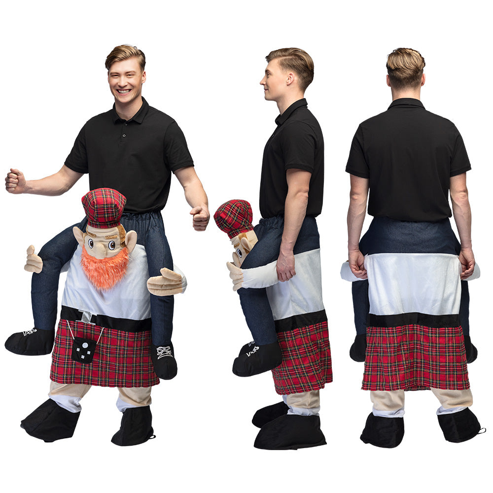 Costume Écossais Gnome à Chevaucher - Déguisement Adulte Drôle