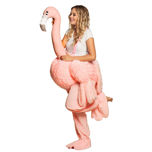 Déguisement Flamant Rose Géant Adulte - Costume Amusant Complet