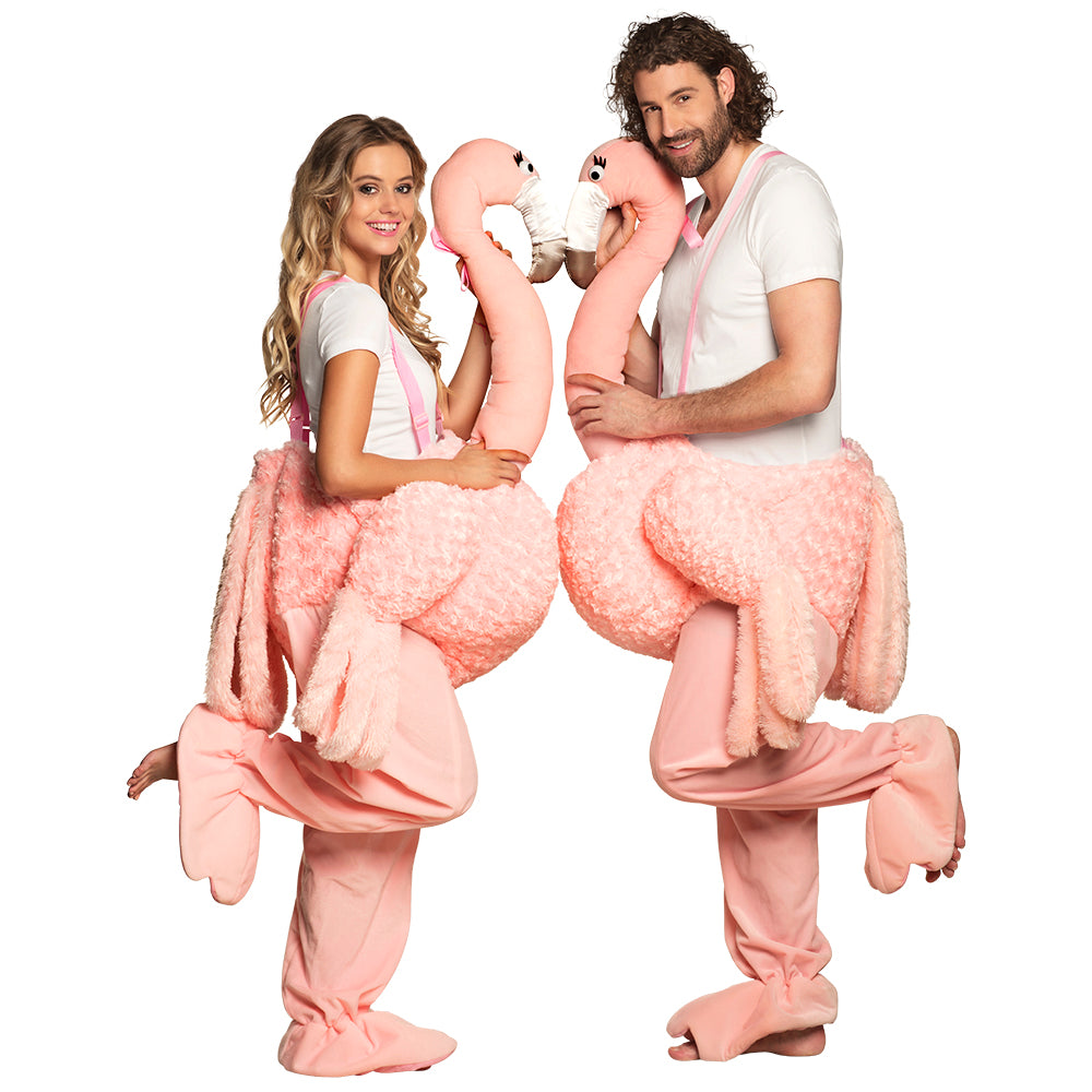 Déguisement Flamant Rose Géant Adulte - Costume Amusant Complet