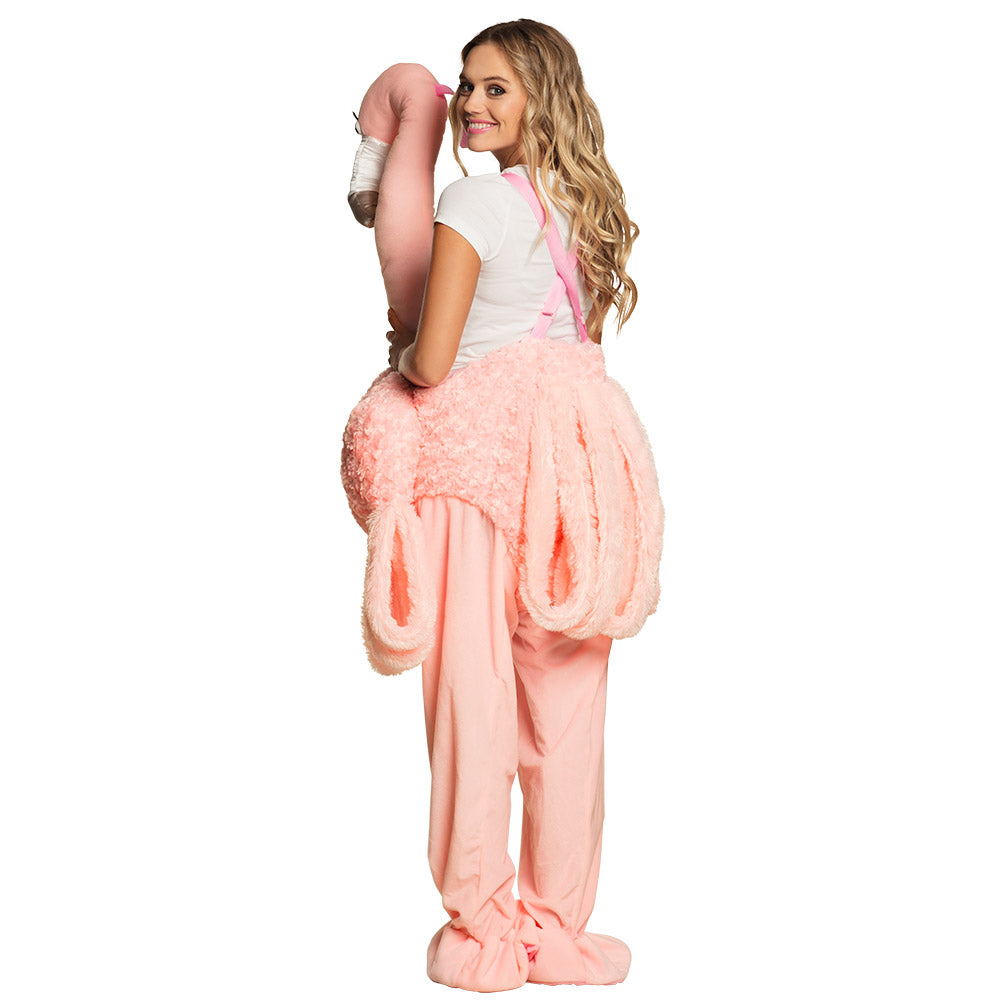 Déguisement Flamant Rose Géant Adulte - Costume Amusant Complet