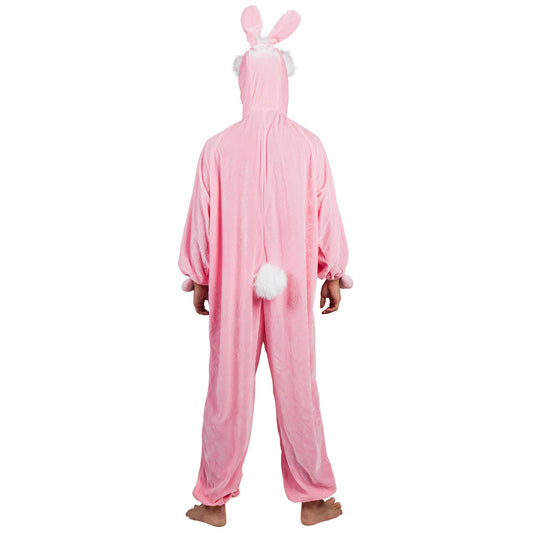 Déguisement Lapin Rose Adulte - Costume Intégral Peluche