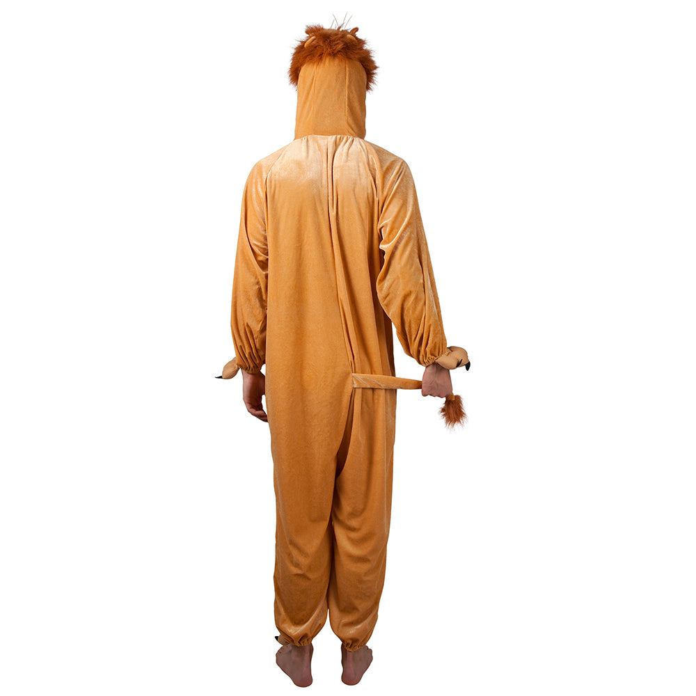 Déguisement Lion Adulte - Combinaison Peluche Marron