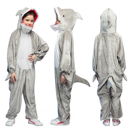 Déguisement Requin Enfant - Costume Animal Gris Complet