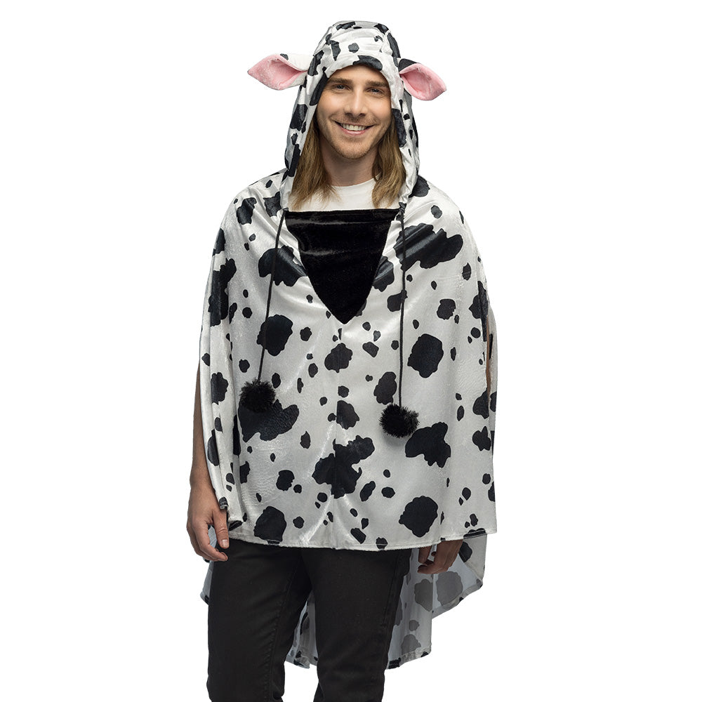 Cape Vache Dalmatien avec Capuche - Déguisement Adulte