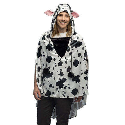 Cape Vache Dalmatien avec Capuche - Déguisement Adulte