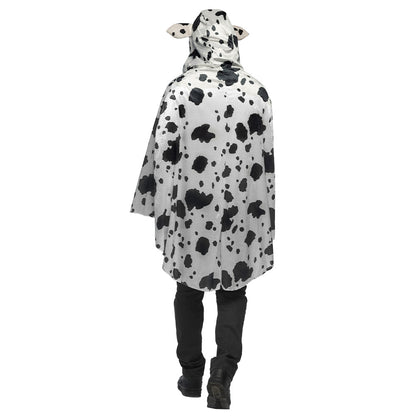 Cape Vache Dalmatien avec Capuche - Déguisement Adulte